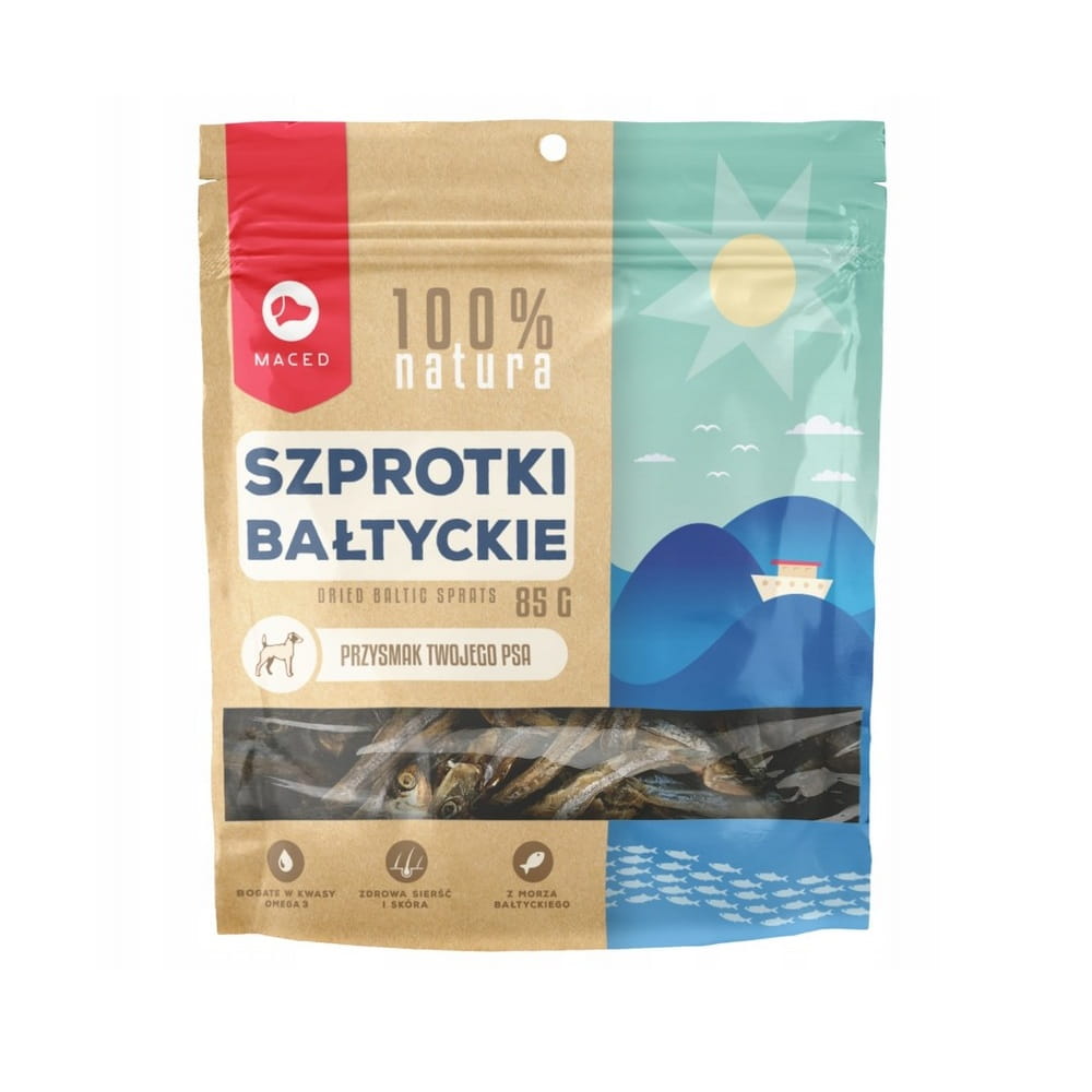 Maced Naturalny Przysmak dla Psa Suszone Szprotki 85g.jpg